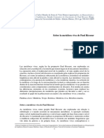 T.albaladejo. Sobre La Metáfora Viva de Paul Ricoeur