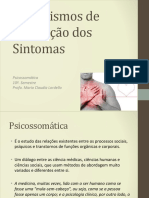 Mecanismos de Formação Dos Sintomas