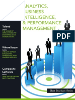 Best Practices in Analytics, Business Intelligence and Performance Management