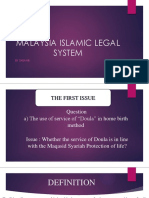 Malaysian Islamic Legal System