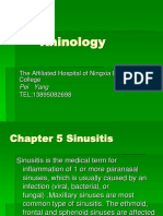 Rhinology: The Affiliated Hospital of Ningxia Medical College TEL:13895082698