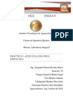 Lab 1 Grupo 1 Equpo 5 Unidad 1 Práctica I P en Una Columna Empacada