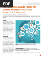 The Trigeminal (V) and Facial (Vii) CRANIAL NERVES: Head and Face