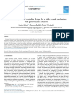 Dynamic Analysis and Controller Design For A Slider - Crank Mechanism With Piezoelectric Actuators