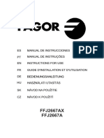 FFJ2667AX FFJ2667A: Manual de Instrucciones ES Manual de Instruções PT