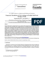 Numerical Simulation of Gas Leakage in Bedded Salt Rock Storage Cavern