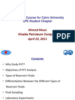 PVT Short Course For Cairo University