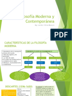 Filosofía Moderna y Contemporánea