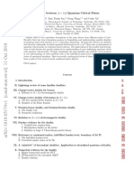 Duality Between (2 + 1) D Quantum Critical Points