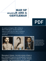 Rizal, Man of Honor and A Gentleman