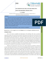 Review of Various Feedstocks Used and The Operating Conditions For Biodiesel Production