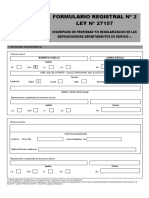 Formulario Registral #2