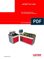 004 USTER HVI 1000, Best Operating Practices For Lab Technicians, 2008