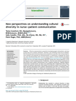 New Perspectives On Understanding Cultural Diversity in Nurse-Patient Communication