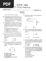 EE GATE 1998 Question and Answers