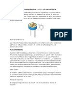 LDR - Resistencia Dependiente de La Luz