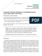 Remote Sensing: Automatic Vegetation Identification and Building Detection From A Single Nadir Aerial Image