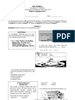 Exam Paper Peperiksaan Pertengahan Tahun English Language Form 2.PAPER 1 With Answer Tahun 2010