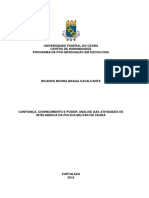 Confiança, Conhecimento e Poder - Analise Das Atividades de Inteligência PM PDF