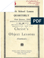 Christ's Object Lessons: Quarterly