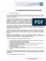 Lectura 5 - Elementos de Protección Personal