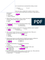 My Diagnostic Test in Ballistics