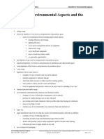 Enviro Aspect Impact Checklist