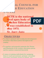 National Council For Teacher Education (NCTE)