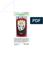 M1 Series - DM M1 Series - Digital Manometer User Manual