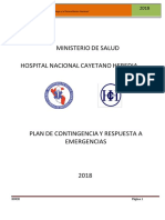 Plan de Contingencia Hospital Nacional Cayetano Heredia Trabajo