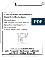 A Moular Method For The Analysis of Liquid Rocket Engine Cycles