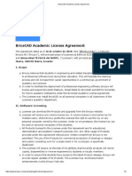 BricsCAD Academic License Agreement