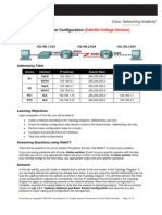 Lab 1.5.2: Basic Router Configuration: Topology Diagram