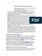 Supuestos Utilizados en El Pensamiento Crítico