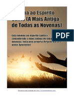 Novena Ao Espírito Santo (A Mais Antiga de Todas As Novenas)