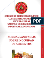 Clase 2 - Normas Sanitarias - Inocuidad