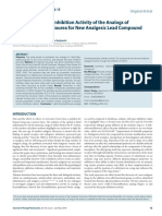 Synthesis and Pain Inhibition Activity of The Analogs of 1-Allyl-3-Benzoylthiourea For New Analgesic Lead Compound Discovery