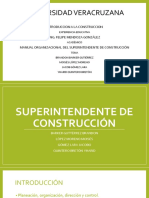 Superintendente de Construcción Organigramas