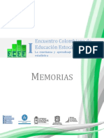 Encuentro Colombiano de Educación Estocástica La Enseñanza y Aprendizaje de La Probabilidad y La Estadística MEMORIAS