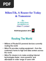 Mikrotik, A Router For Today & Tomorrow: Aftab It Limited