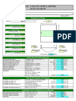 Tableau Calcul Ferraillage Dalle