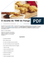 A Receita de 1940 Do Frango Do KFC