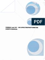 Visible and UV-VIS Spectrophotometer User's Manual