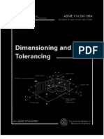 Asme - Y145m-1994 Engineering Drawing Dimension Ing and Tolerancing