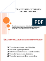 Transformaciones en Estado Solido