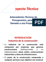 2° Proyec. Téc. Propuestas Proyecto de Obras