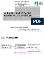 Aula - 2 - Investigação Geotécnica PDF