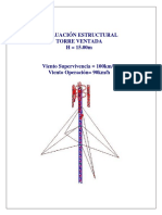 Evaluacion Estructural Torre Ventada de 15m