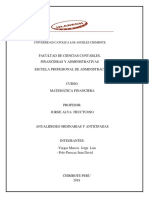 Anualidades Ordinarias Anticipadas Matematica Financiera