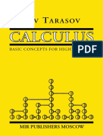 Calculus Basic Concepts For High Schools Tarasov 1988 Xelatex